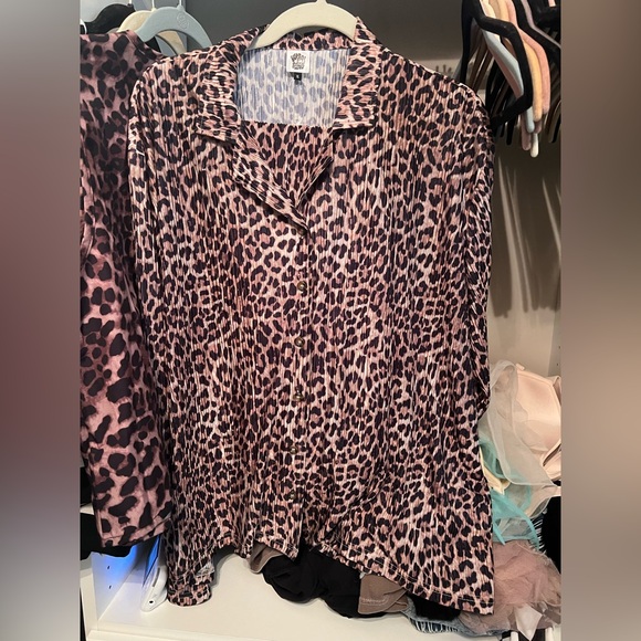 Bourbon and Belles Leopard Plisse Outfit L XL NEW - Picture 1 of 4
